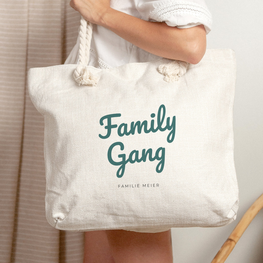 Strandtasche Objekte Griff in Seil Family Gang foto N° 2