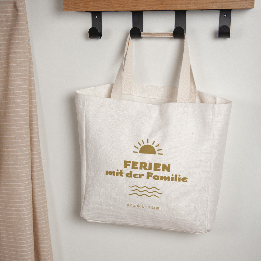 Tote bag Objekte Tragehenkel Familienurlaub foto N° 1