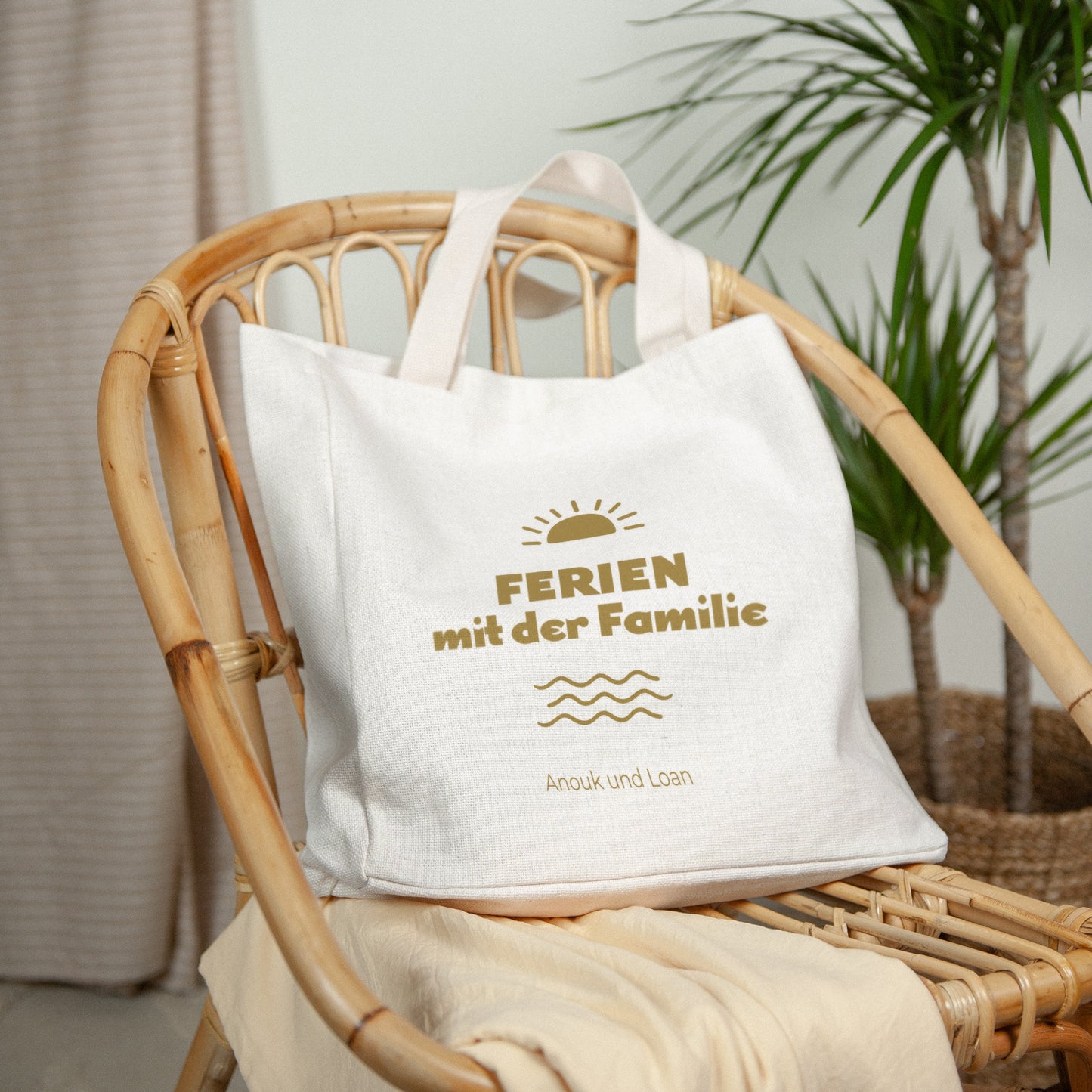 Tote bag Objekte Tragehenkel Familienurlaub foto N° 2