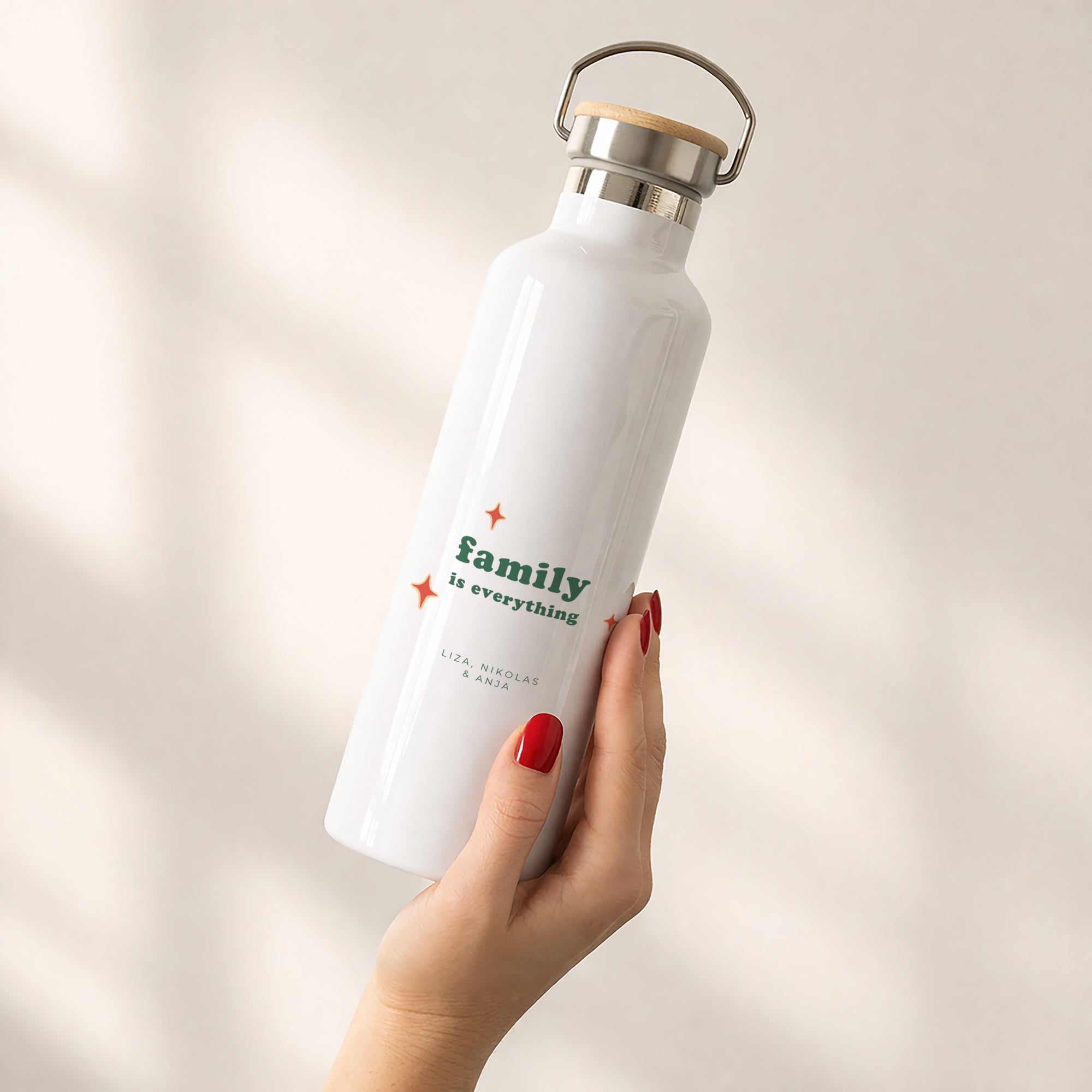Trinkflasche Objekte 75 cl Family is everything foto N° 2