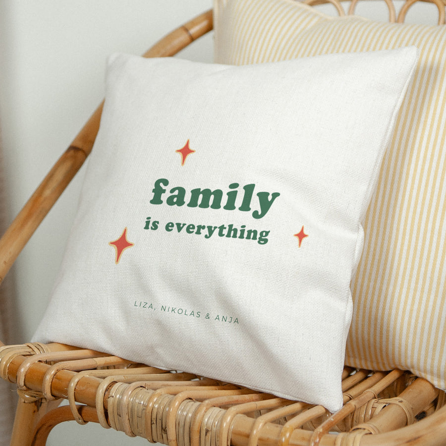 Kissen Objekte Natürliche Beige Family is everything foto
