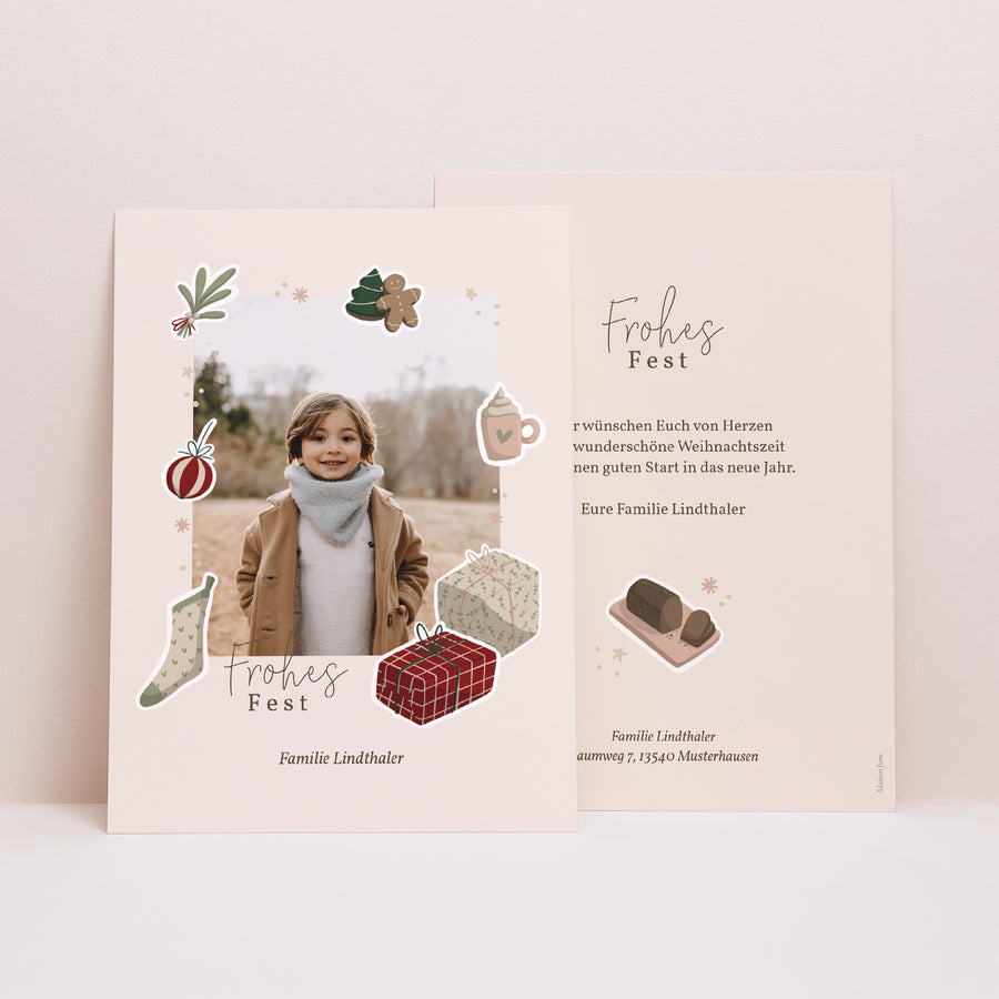 Weihnachtskarte Weihnachten Sticker Weihnachten foto