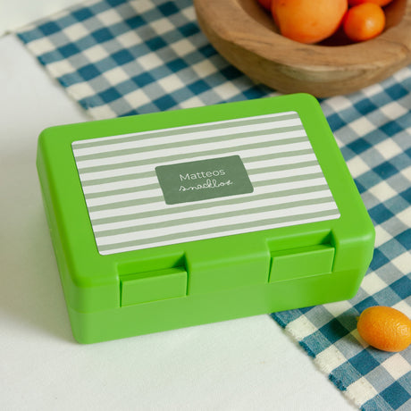 Snackbox Objekte Grün Grüne Streifen