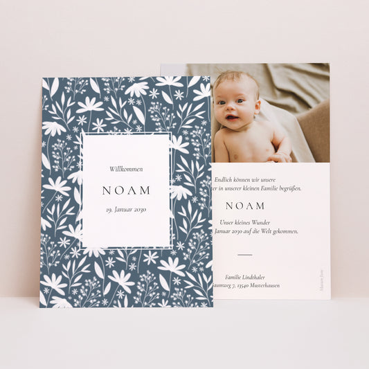 Geburtskarte Zauberwald foto