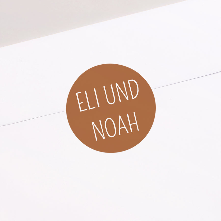 Sticker Geburt Rund Multiphotos Baby ist geboren foto