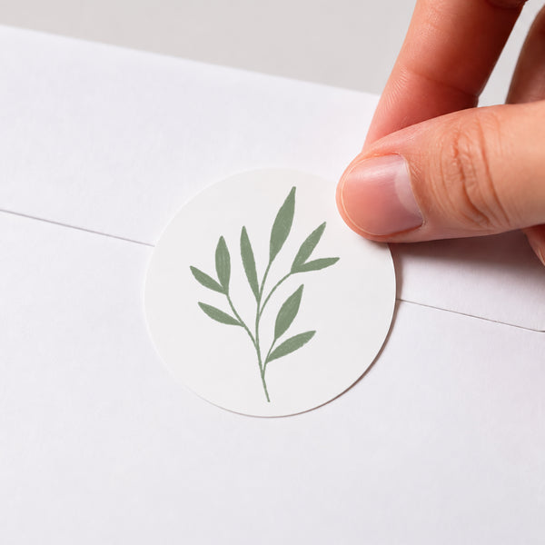 Sticker Geburt Rund Das Blumenfeld foto