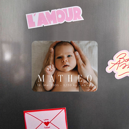 Geburtskarte Set von 8, magnetisch, Landschaft, rechteckige abgerundete Ecken Fotografische Grundlagen foto N° 4