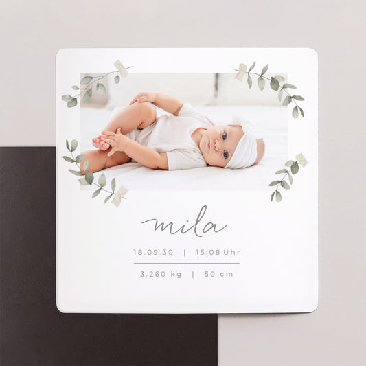 Geburtskarte Satz von 9, magnetisch. foto