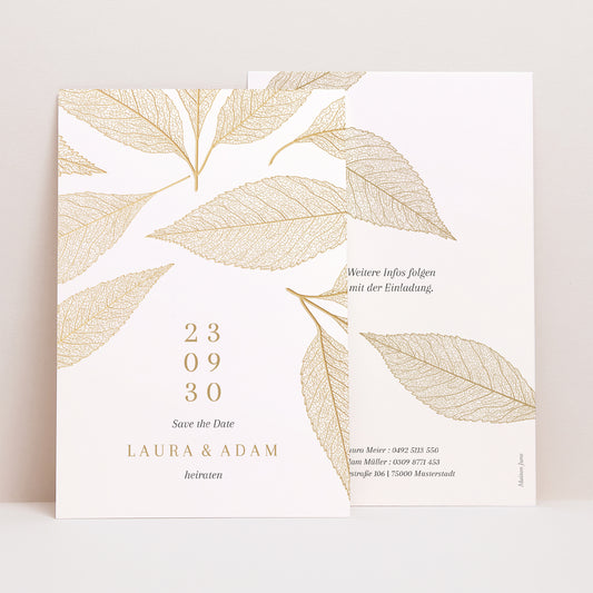 Save the date Karte Hochzeit PortraitPorträt foto