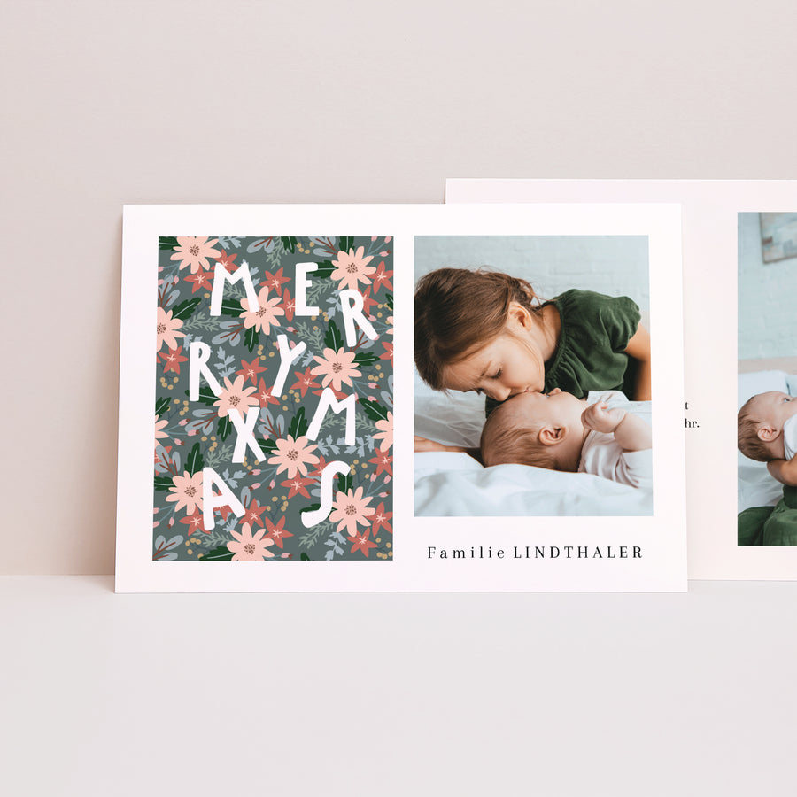 Weihnachtskarte Weihnachten Landschaft FROHE WEIHNACHTEN III foto