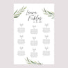 Sitzplan Hochzeit Porträt 60 x 90 cm Olivenblätter foto N° 2
