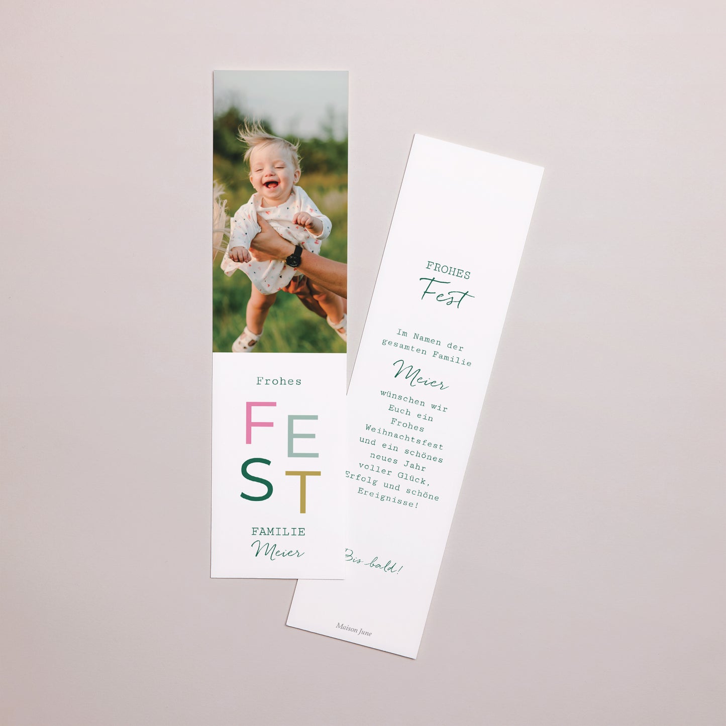 Weihnachtskarte Weihnachten Lesezeichen foto N° 1