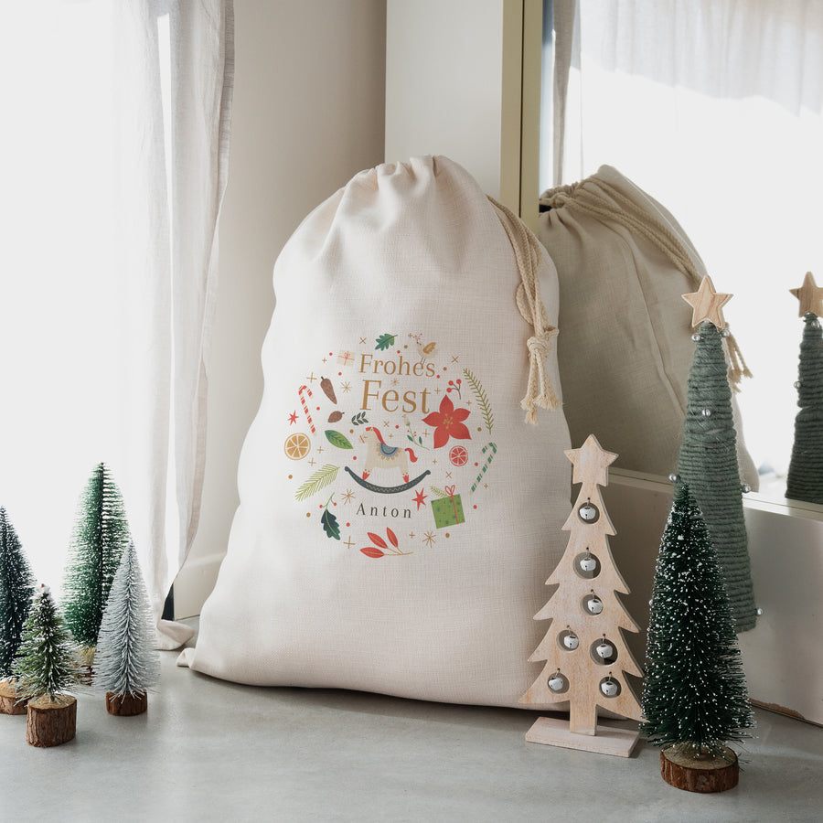 Aufbewahrungstasche Weihnachten Großformat Verzauberter Wirbelwind foto