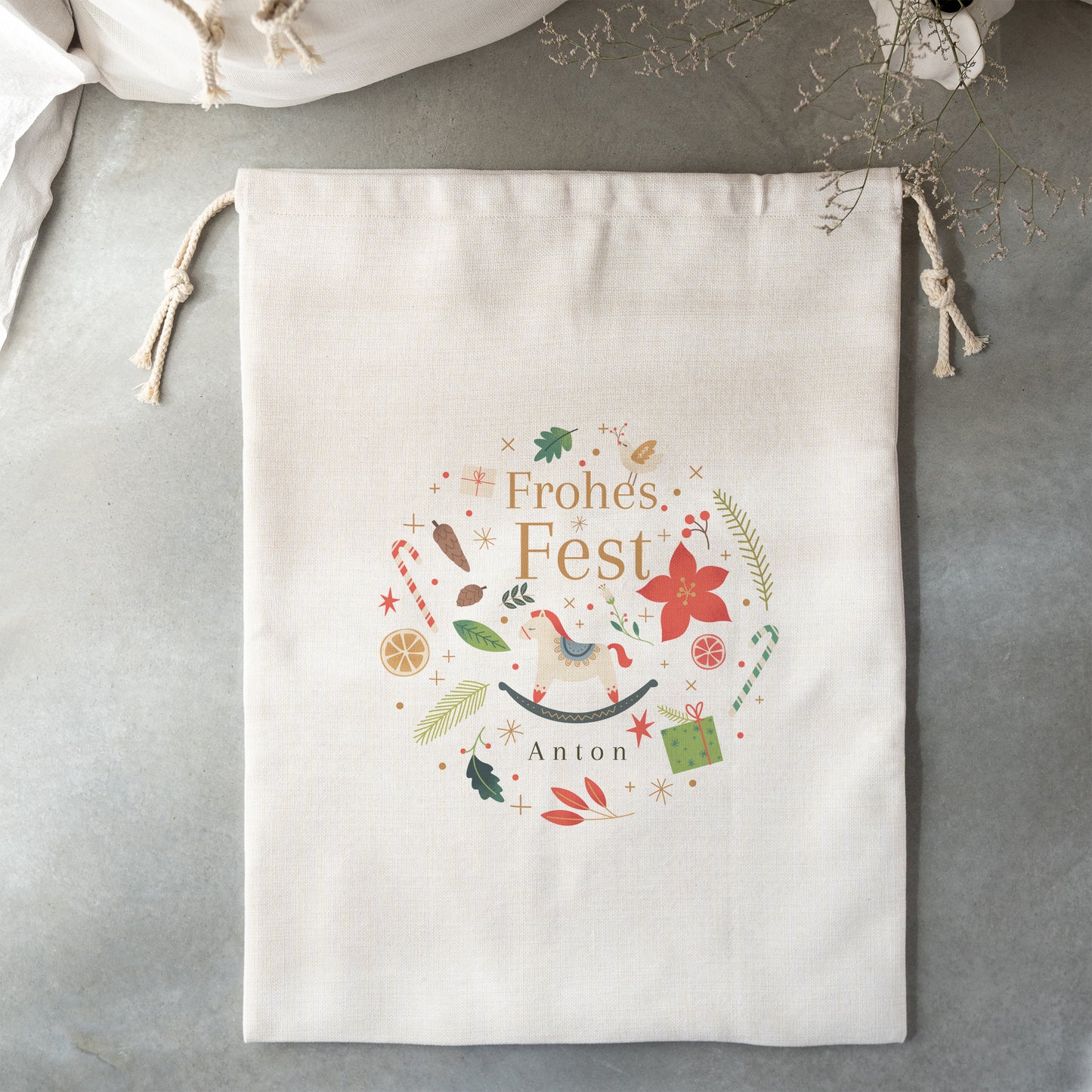 Aufbewahrungstasche Weihnachten Großformat Verzauberter Wirbelwind foto N° 2