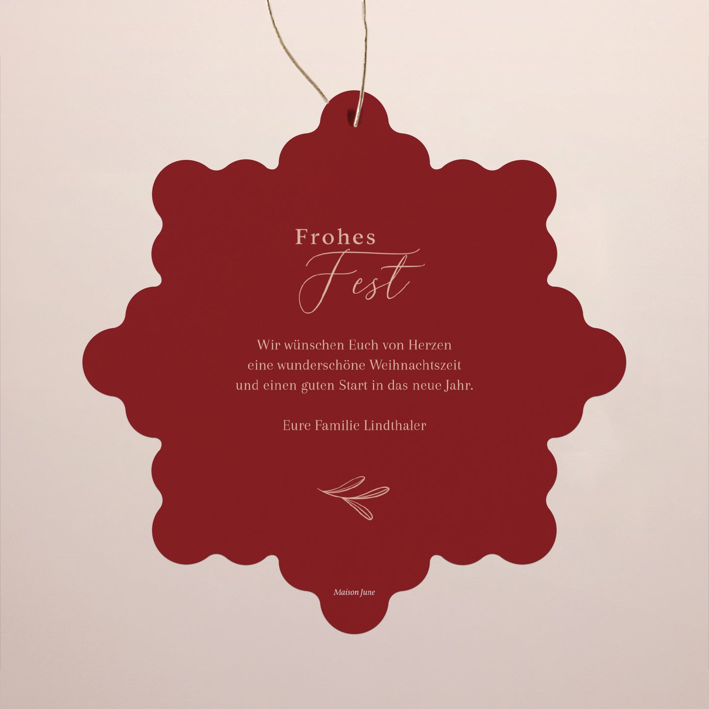 Weihnachtskarte Weihnachten Schwebende Schneeflocke foto N° 2