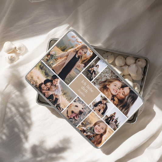 Metalldose Objekte Rechteck Multiphotos kraft foto