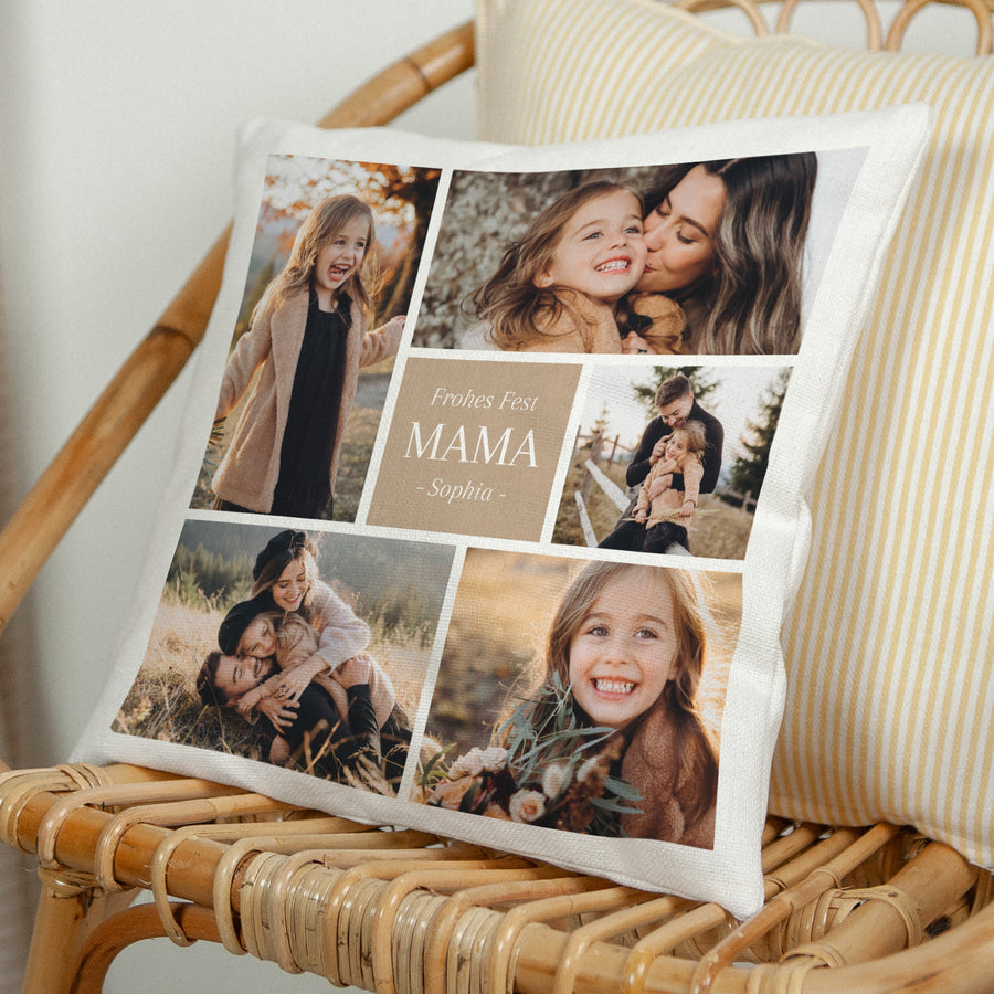 Kissen Objekte Natürliche Beige Multiphotos kraft foto