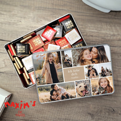 Metalldose Objekte rechteck, mit Schokolade gefüllt Multiphotos kraft foto N° 1