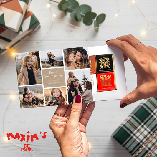 Personalisierte Schokoladenbox Objekte 6 Schokoladen Multiphotos kraft foto