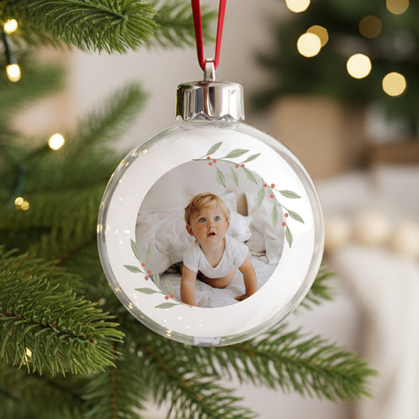 Weihnachtskugel Weihnachten Runde Brin d'amour foto
