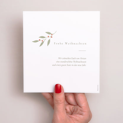 Weihnachtskarte Weihnachten Quadrat Brin d'amour foto N° 3