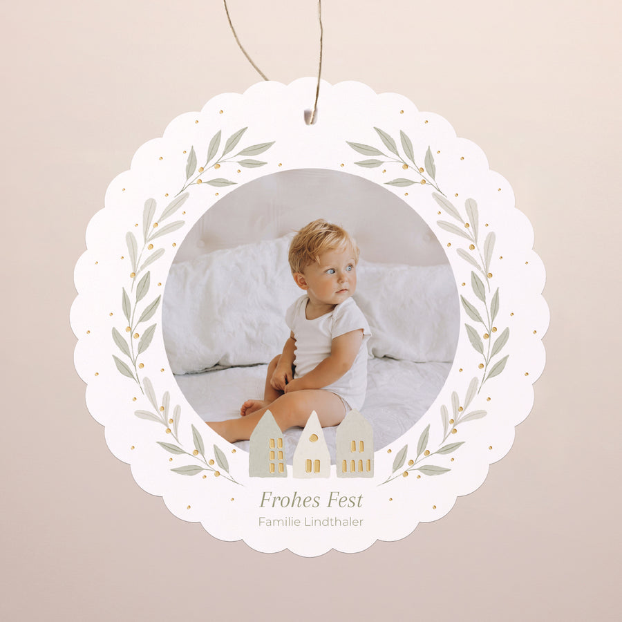 Weihnachtskarte Weihnachten Zum Aufhängen foto