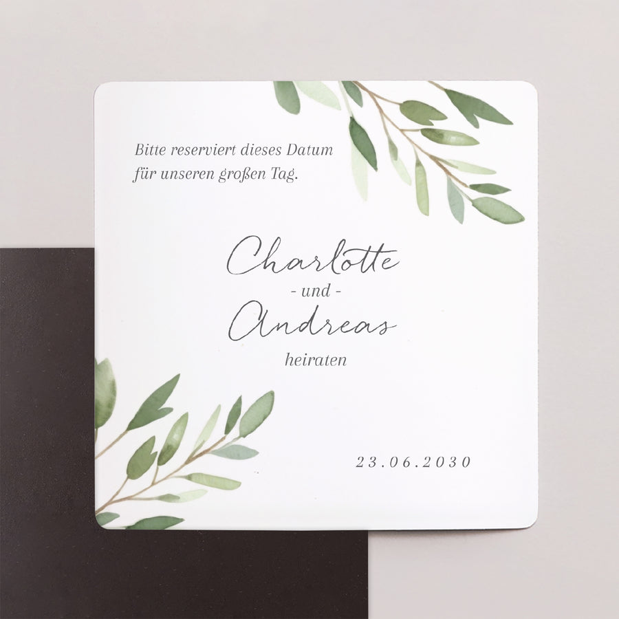 Save the date Karte Hochzeit Satz von 9, magnetisch. foto