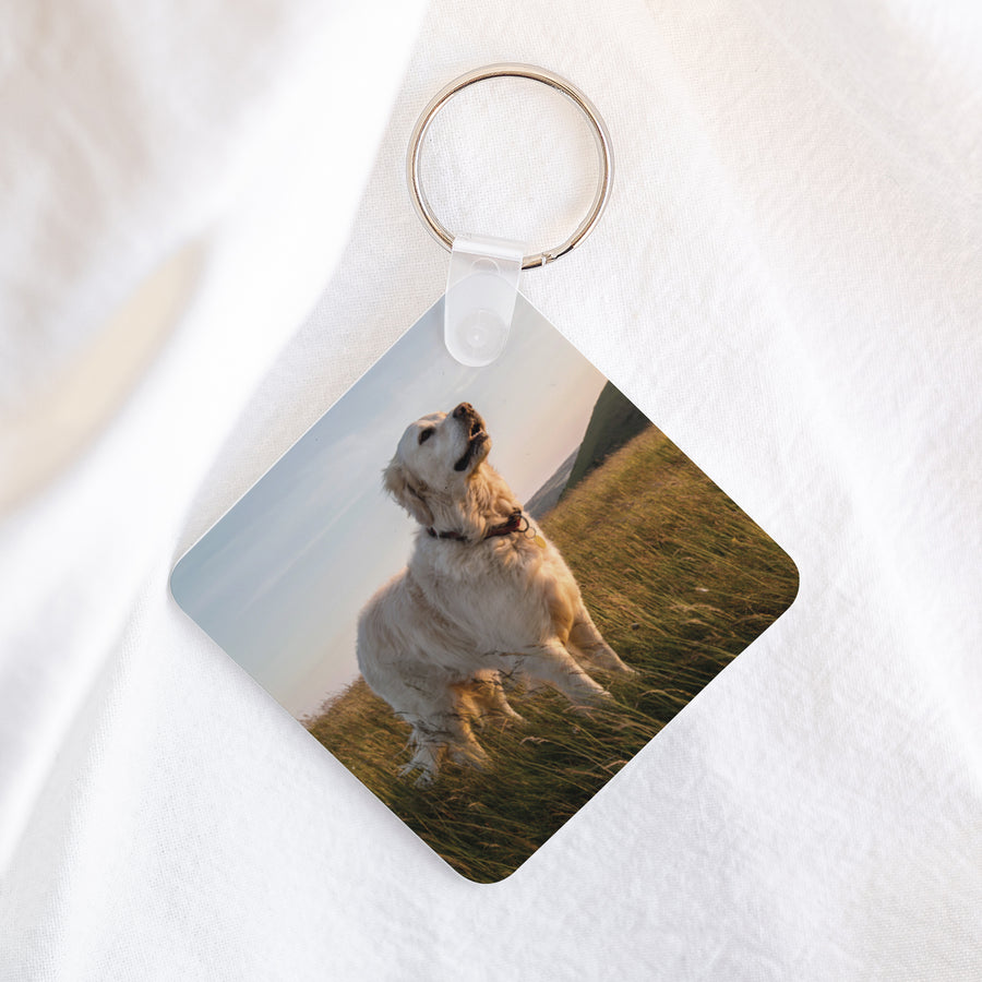 Schlüsselanhänger Objekte Quadrat Pet love foto