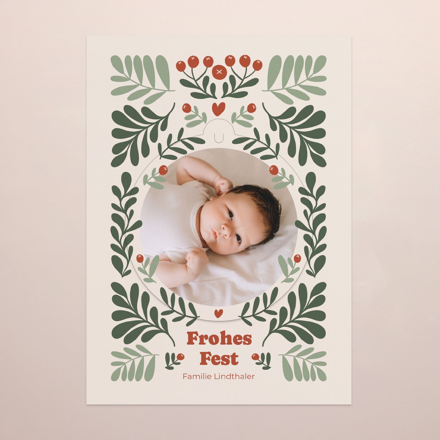 Weihnachtskarte Weihnachten Abnehmbar Motiv zum Aushängen foto N° 2