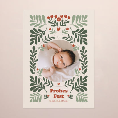 Weihnachtskarte Weihnachten Abnehmbar Motiv zum Aushängen foto N° 2