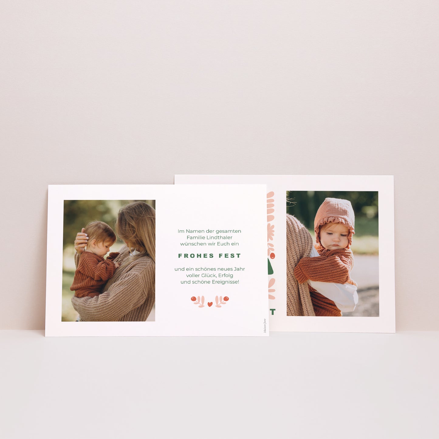 Weihnachtskarte Weihnachten Landschaft Ho ho ho foto N° 2