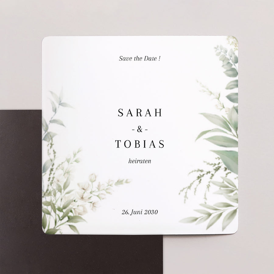 Save the date Karte Hochzeit Satz von 9, magnetisch. foto
