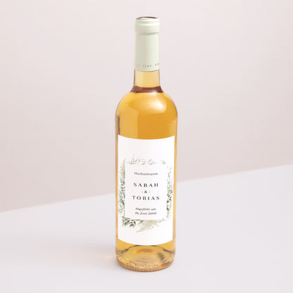 Flaschenetikett Hochzeit Porträt foto N° 1