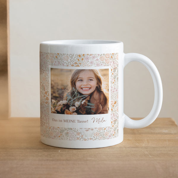 Tasse Objekte Weiß Liberty rose foto