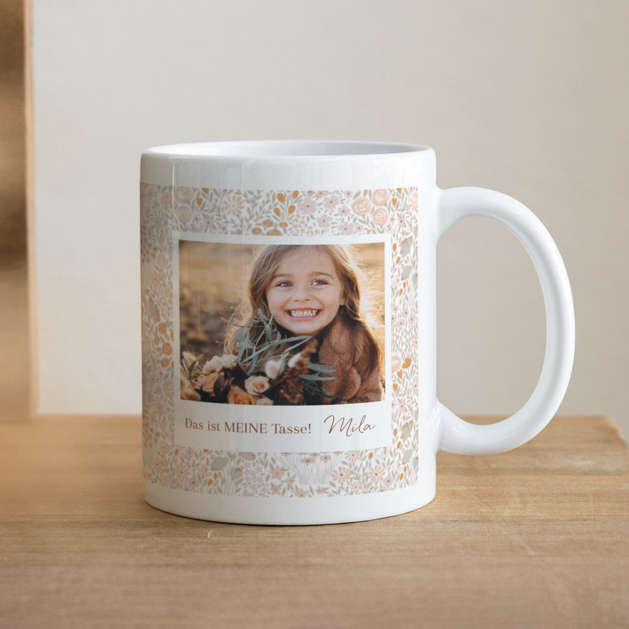 Tasse Objekte Weiß Liberty rose foto