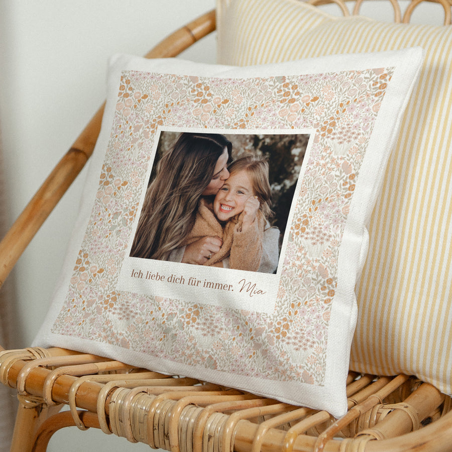 Kissen Objekte Natürliche Beige Liberty rose foto