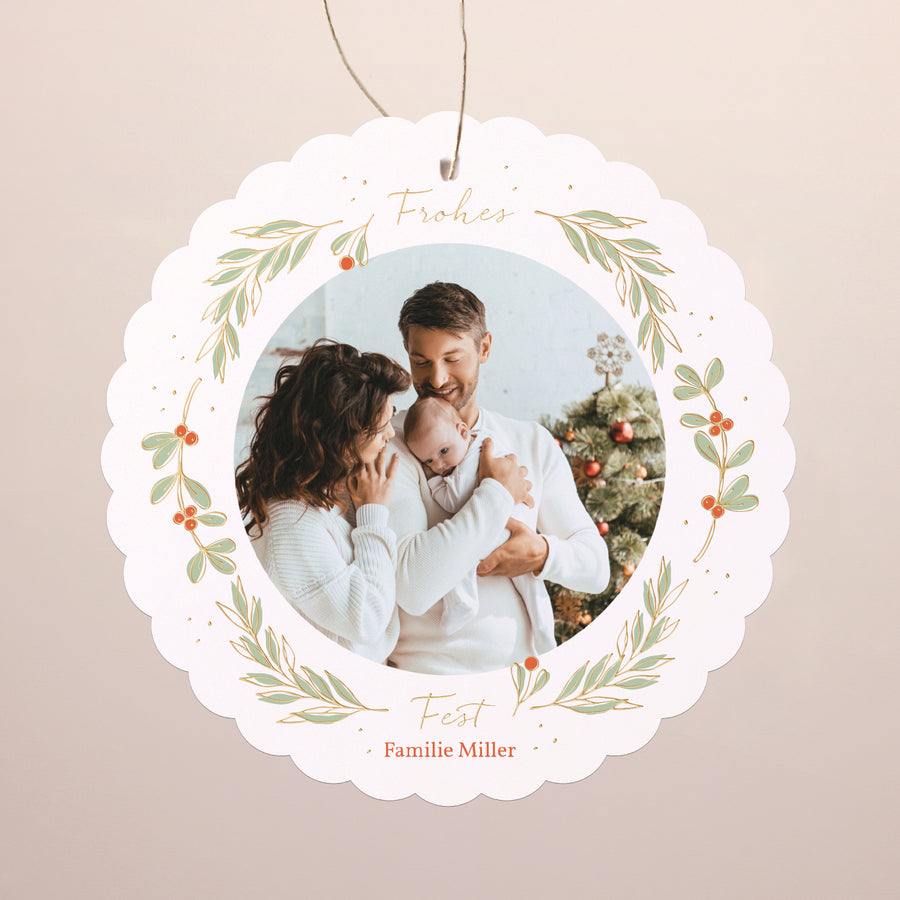 Weihnachtskarte Weihnachten Zum Aufhängen foto