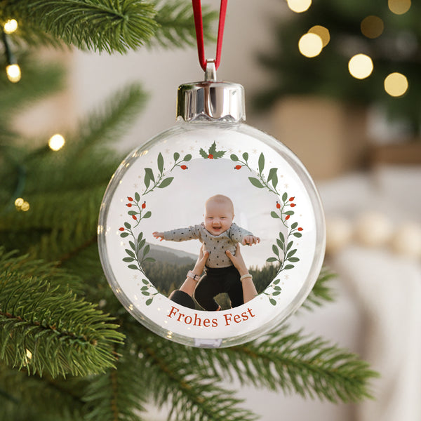 Weihnachtskugel Weihnachten Runde Weihnachtskranz IV foto