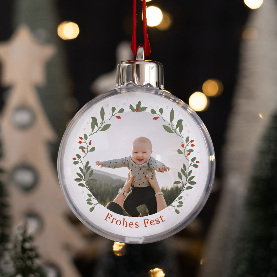 Weihnachtskugel Weihnachten Runde Weihnachtskranz IV foto