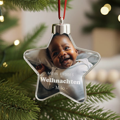 Weihnachtskugel Weihnachten Stern mein erstes Weihnachten foto N° 1