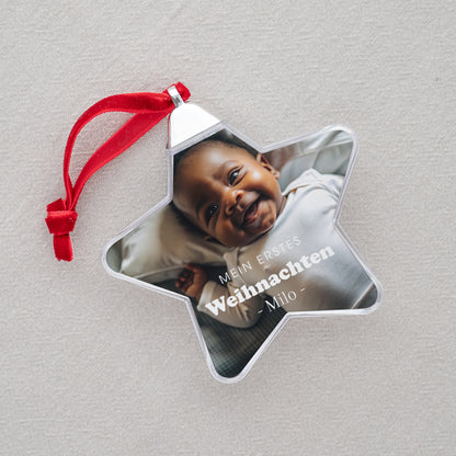 Weihnachtskugel Weihnachten Stern mein erstes Weihnachten foto N° 2