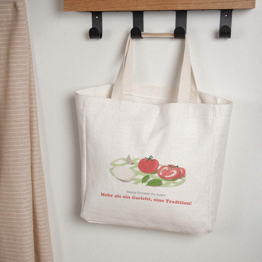 Tote bag Objekte Tragehenkel Die Mozza-Tomaten foto