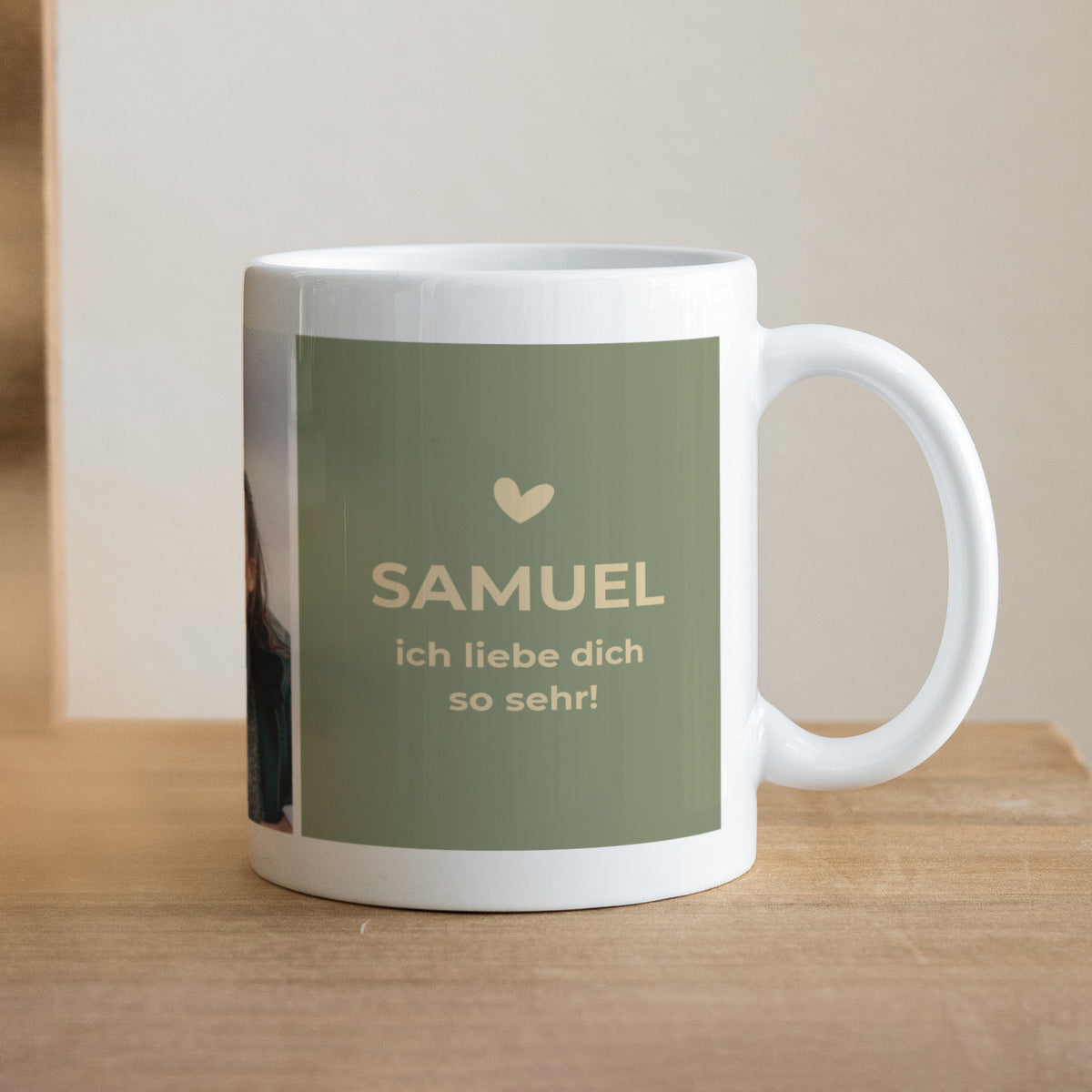 Tasse Objekte Weiß Multiphoto, ich liebe dich wie das Wochenende. foto