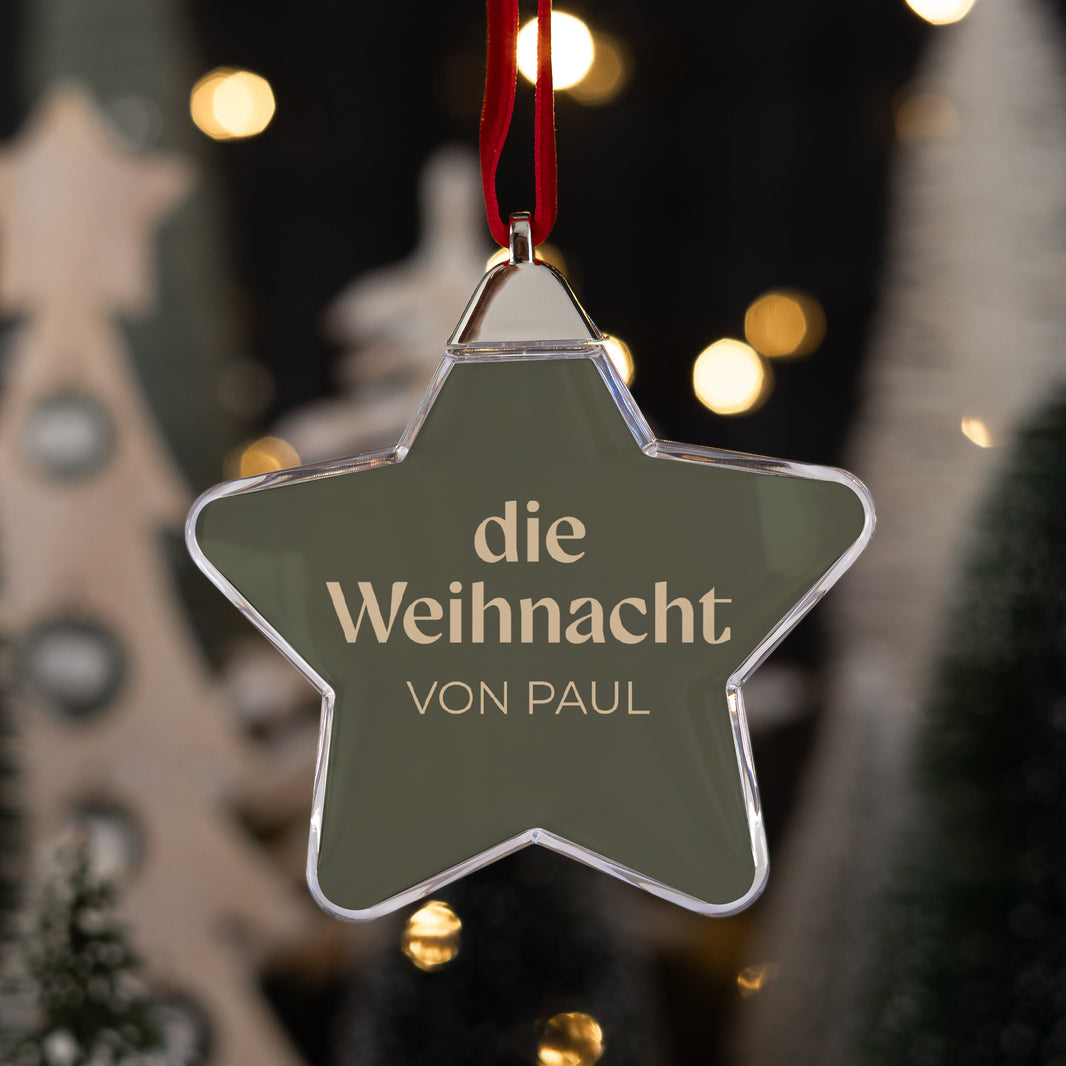 Weihnachtskugel Weihnachten Stern foto N° 1