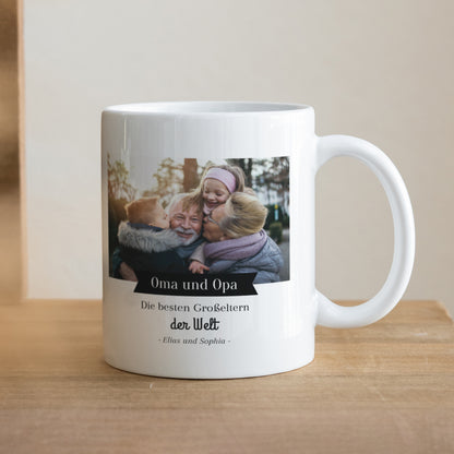 Tasse Objekte Weiß Die besten Oma und Opa foto N° 1