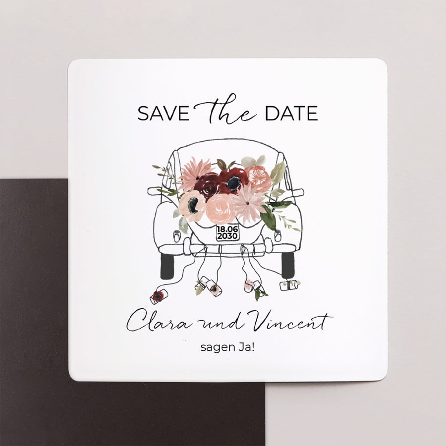 Save the date Karte Hochzeit Satz von 9, magnetisch. foto