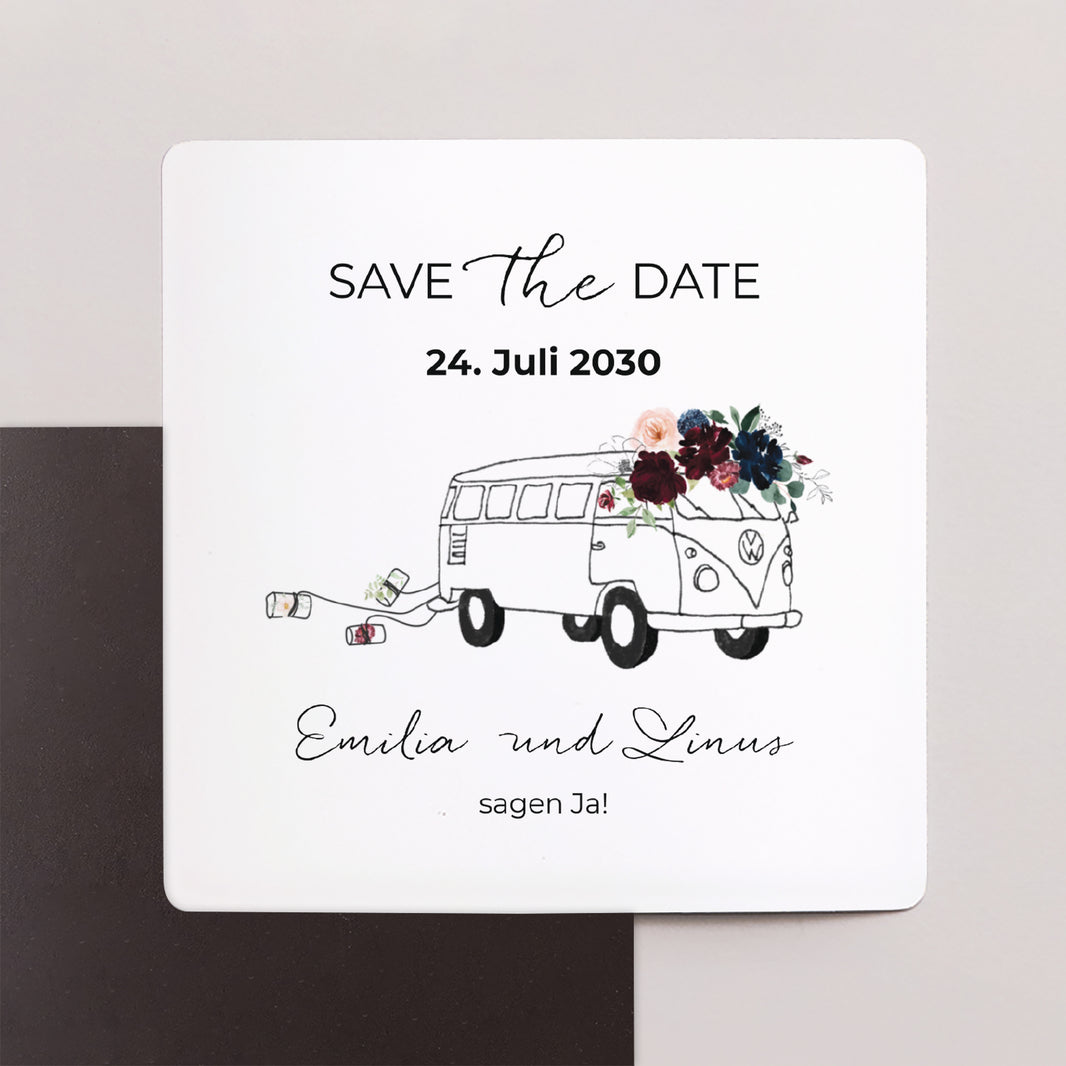 Save the date Karte Hochzeit Satz von 9, magnetisch. foto N° 1