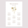 Sitzplan Hochzeit Porträt 60 x 90 cm Wildblumen III foto N° 2