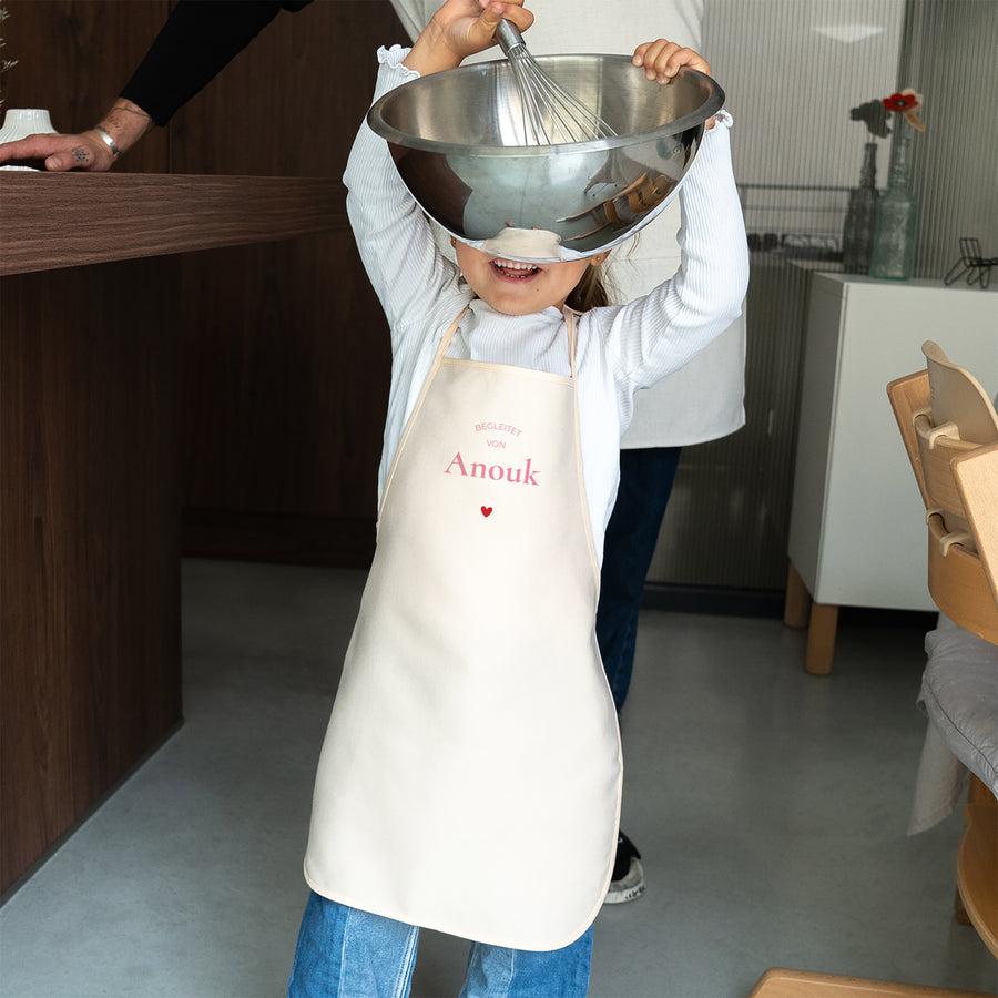 Kinderschürze Objekte 3 - 6 Jahre Kochen zwischen Mutter und Tochter foto
