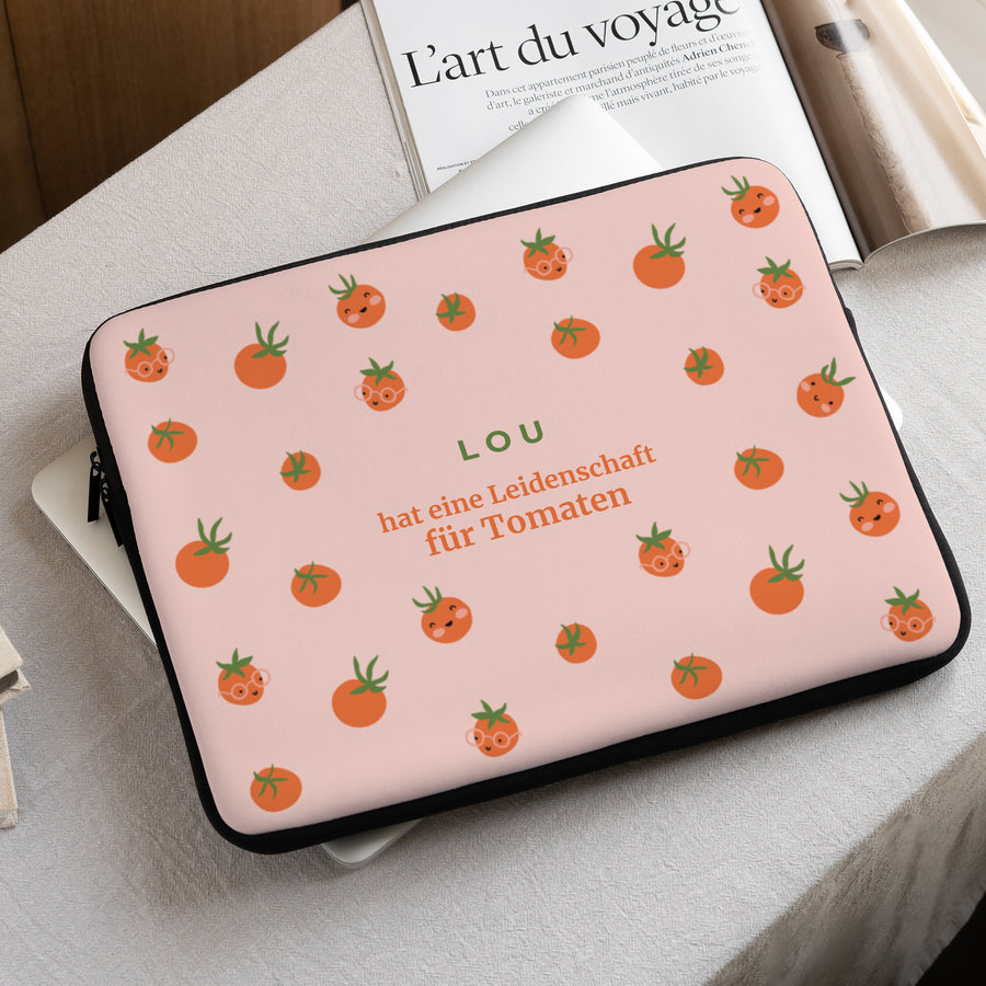 Laptophülle Objekte 15 Zoll Konzentriert wie eine Tomate foto